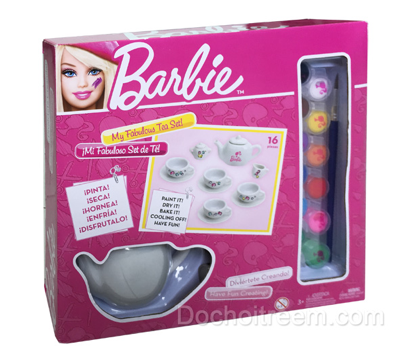 10. Bo am tra Barbie be tu thiet ke DIY 13 BB - Đồ chơi nấu ăn nhật bản cho bé tại TPHCM