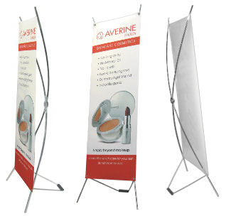 Vật tư quảng cáo, Standy, Kệ X, Banner quảng cáo