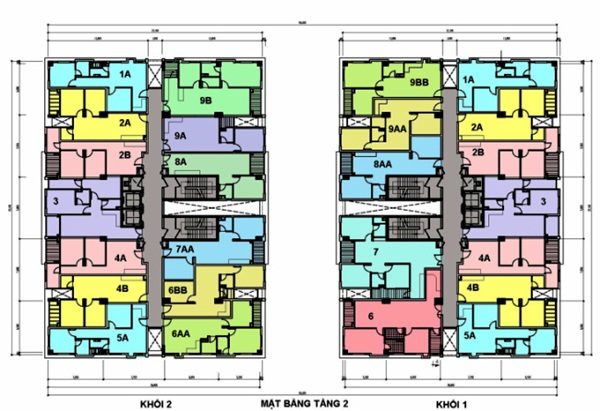 mat bang tang 2 chung cu khang gia tan huong 600x411 - Chung cư Khang Gia Tân Hương – Quận Tân Phú