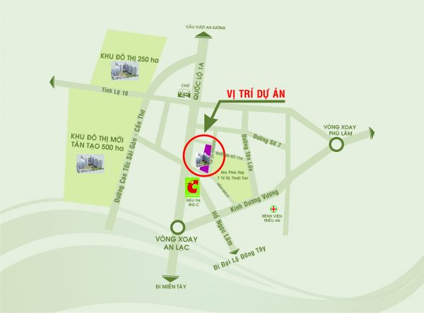 Vi tri du an Phu Loi Apartment 600x443 - Dự án căn hộ Phú Lợi D1 – Khu dân cư Phú Lợi - Quận 8