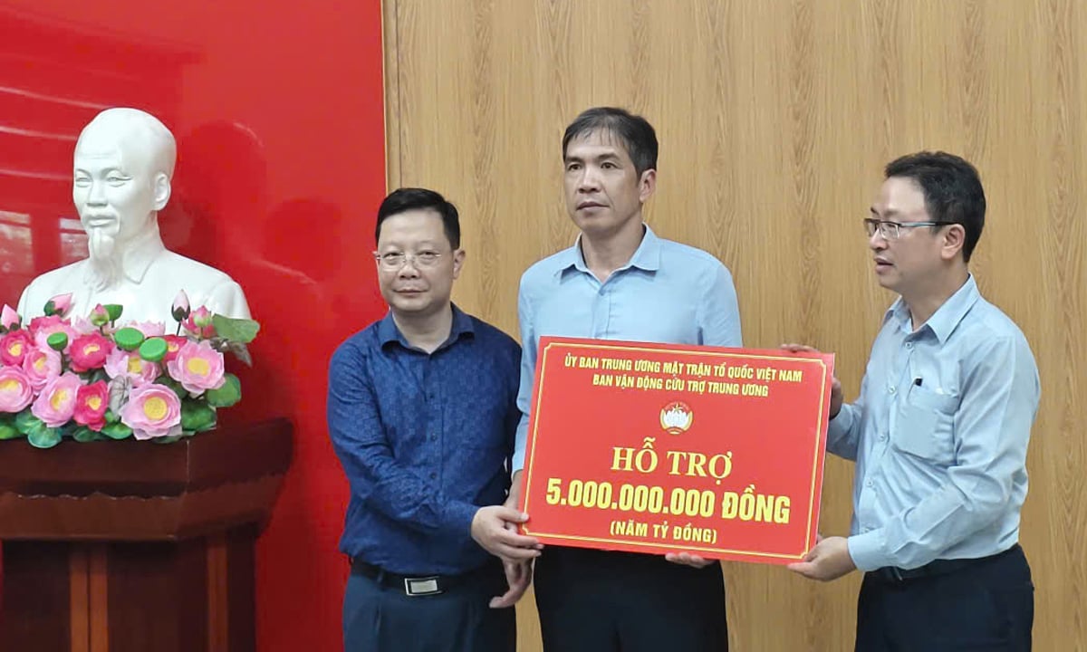 MTTQ Việt Nam phân bổ 5 tỷ đồng hỗ trợ Lai Châu khắc phục hậu quả mưa lũ